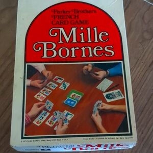 Vintage 1971 Parker Brothers Mille Bornes French Card Game - Verified Complete
